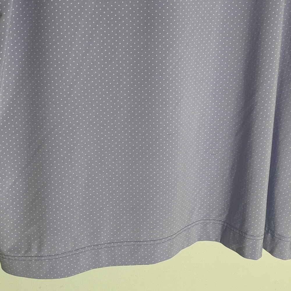 FootJoy Men's 2XL Blue Polka Dot Polo Shirt Performance Stretch Golf - Picture 7 of 7